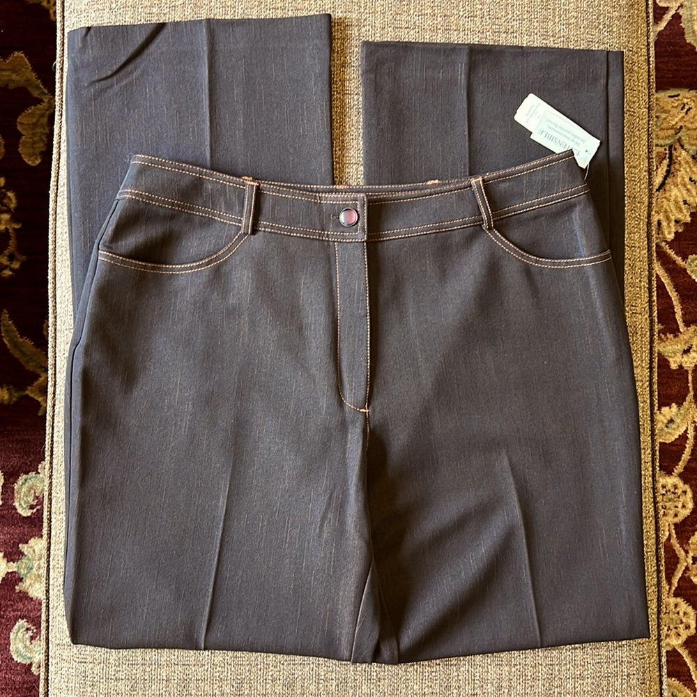 Chocolate Brown Denim Pant - Picture 1 of 12